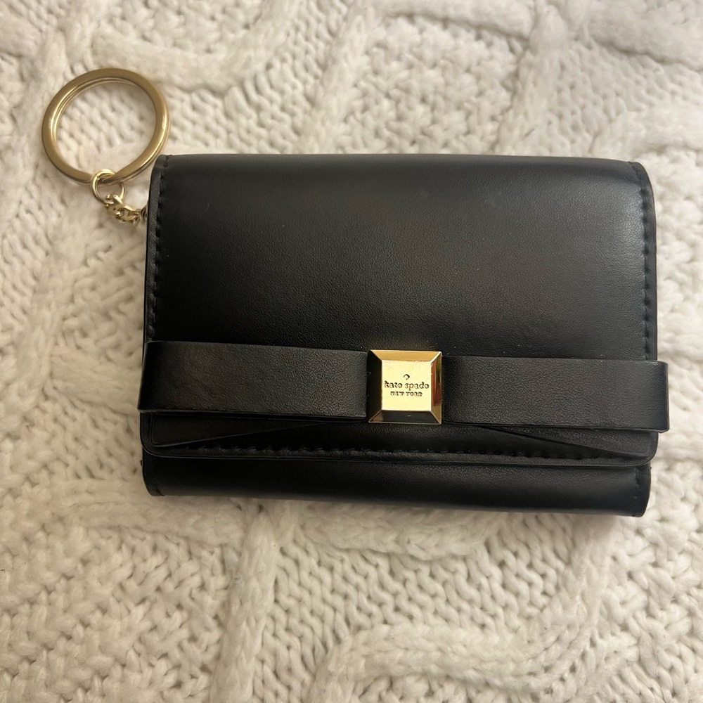 Kate Spade Black Leather Card Holder